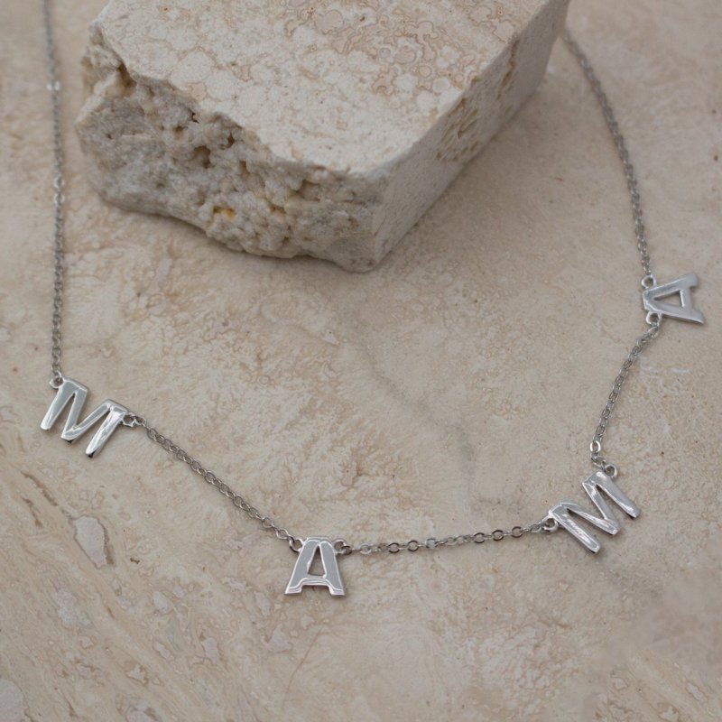 Mama Letter Chain Necklace