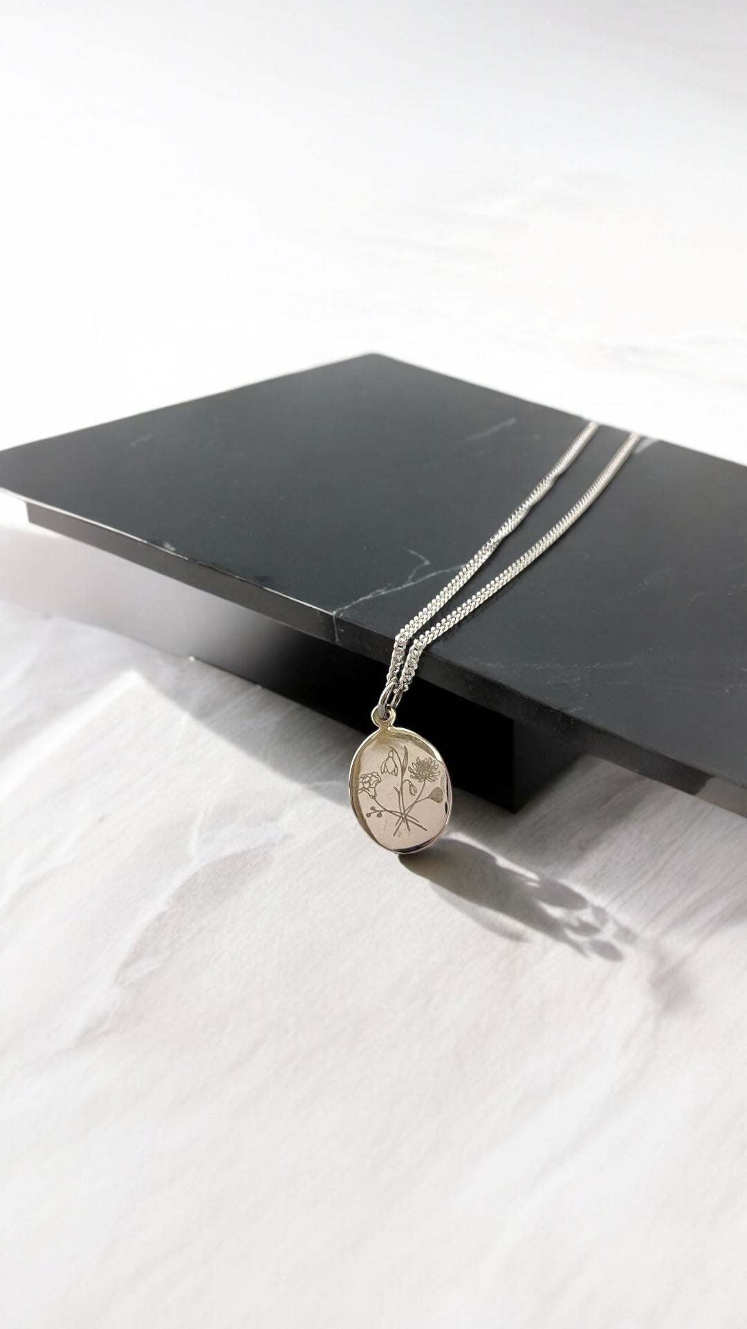 Birth Month Flower Necklace