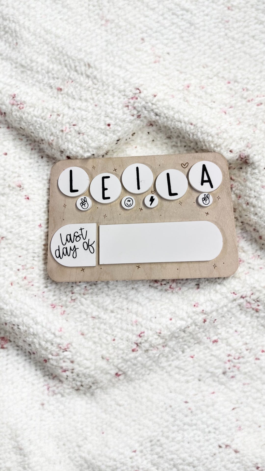 Small "Swiftie" First/Last Day Board