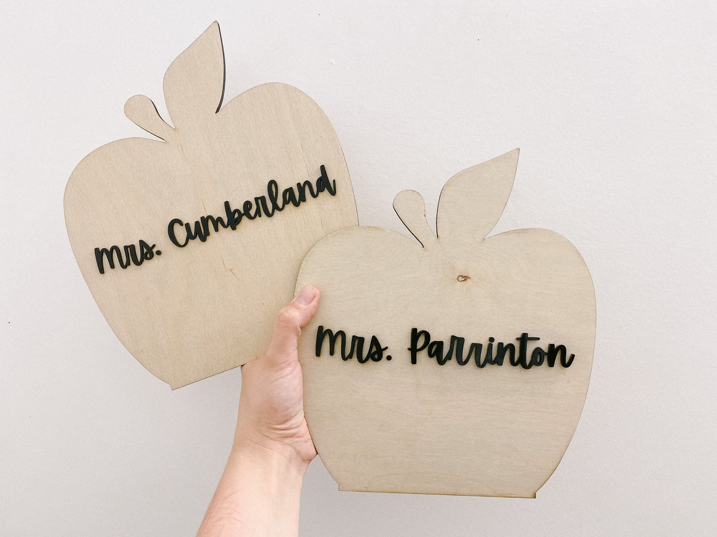 Freestanding Apple Desk Sign