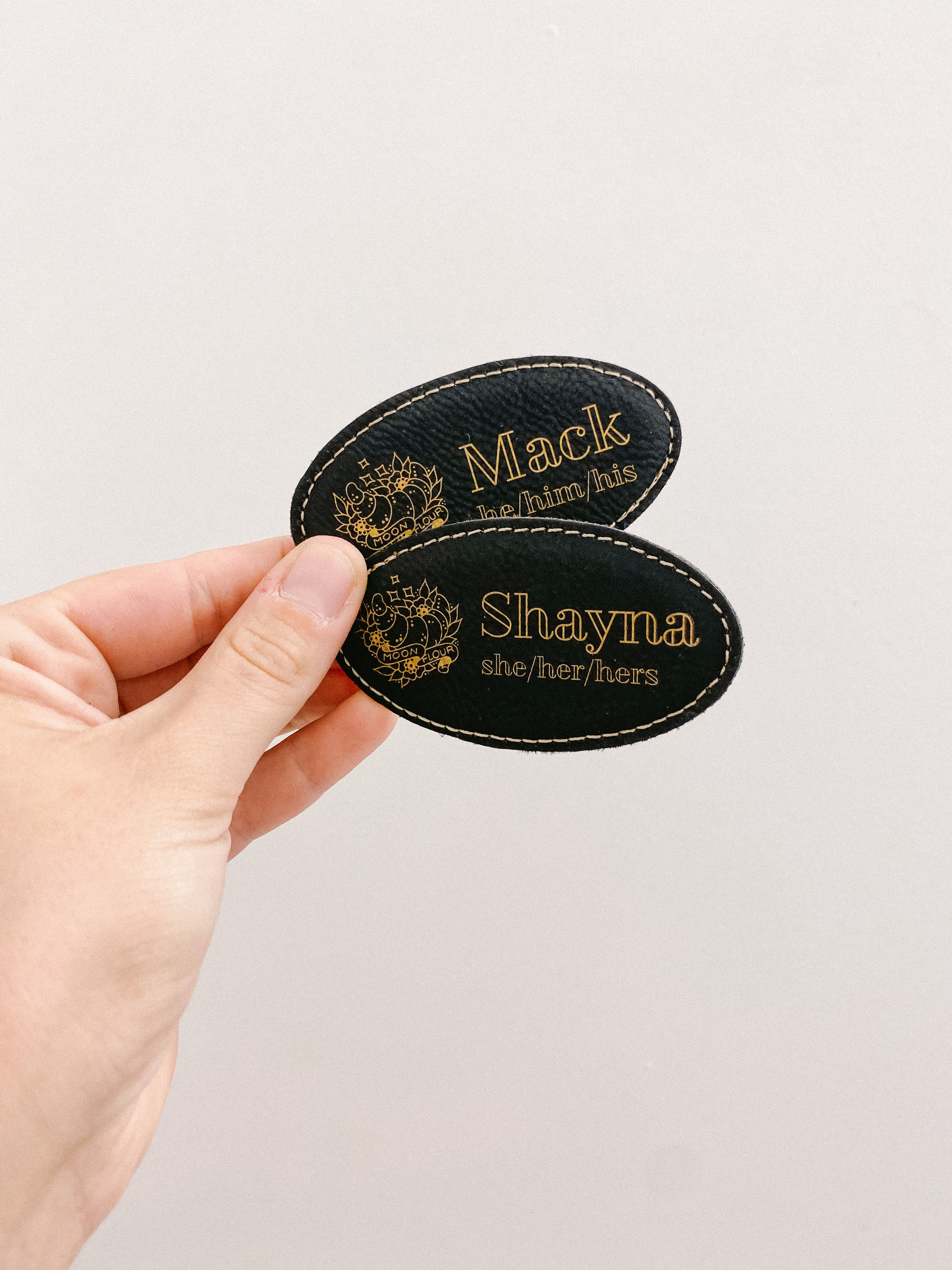 Leatherette Badge with Magnet