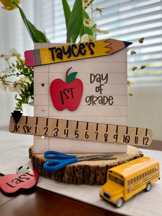 School Inspired Back to School Board - Interchangable