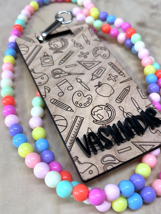 Layered Name Badge Lanyard