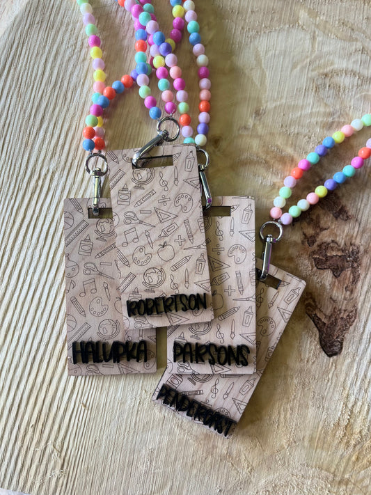 Layered Name Badge Lanyard