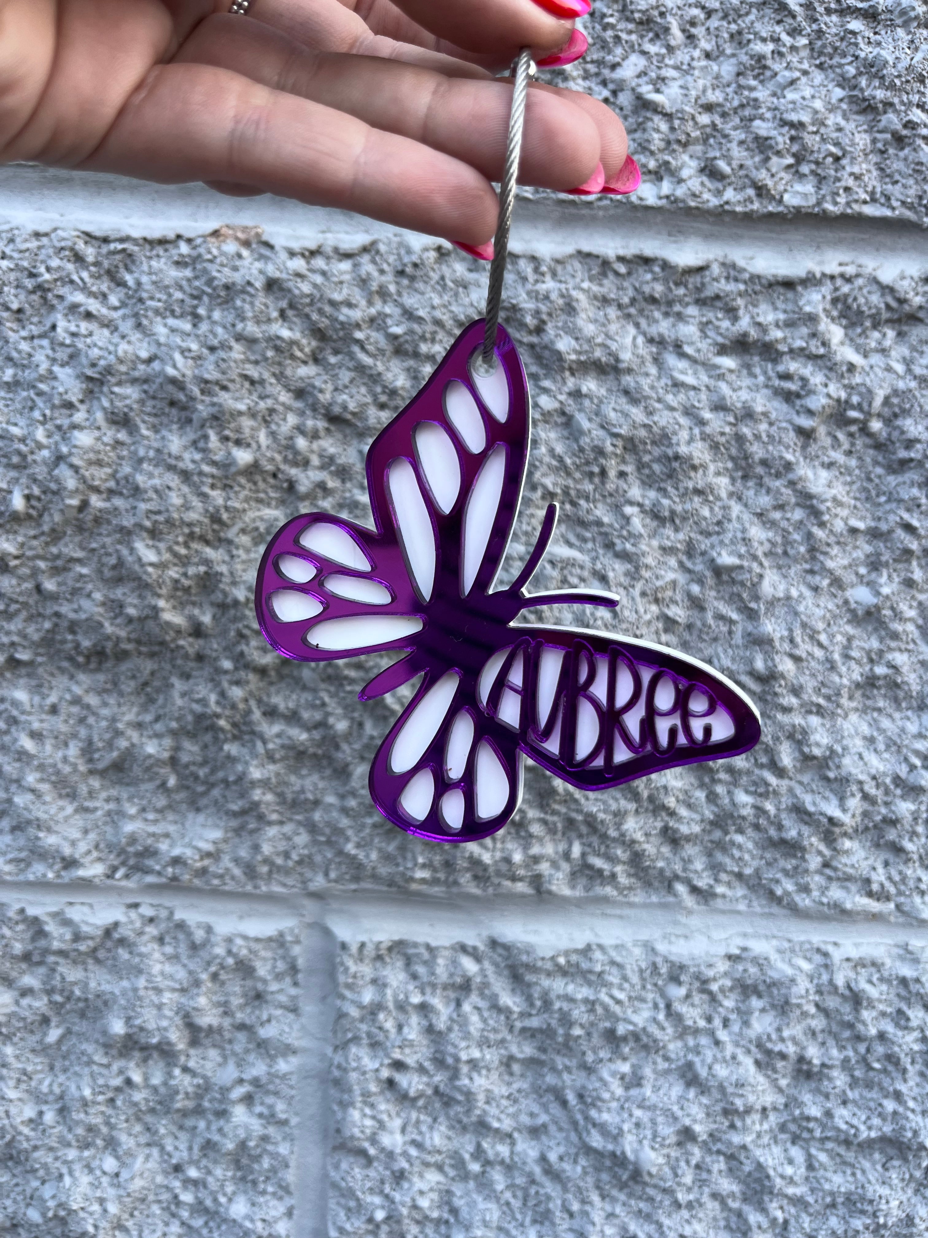 Butterfly Bag Tag
