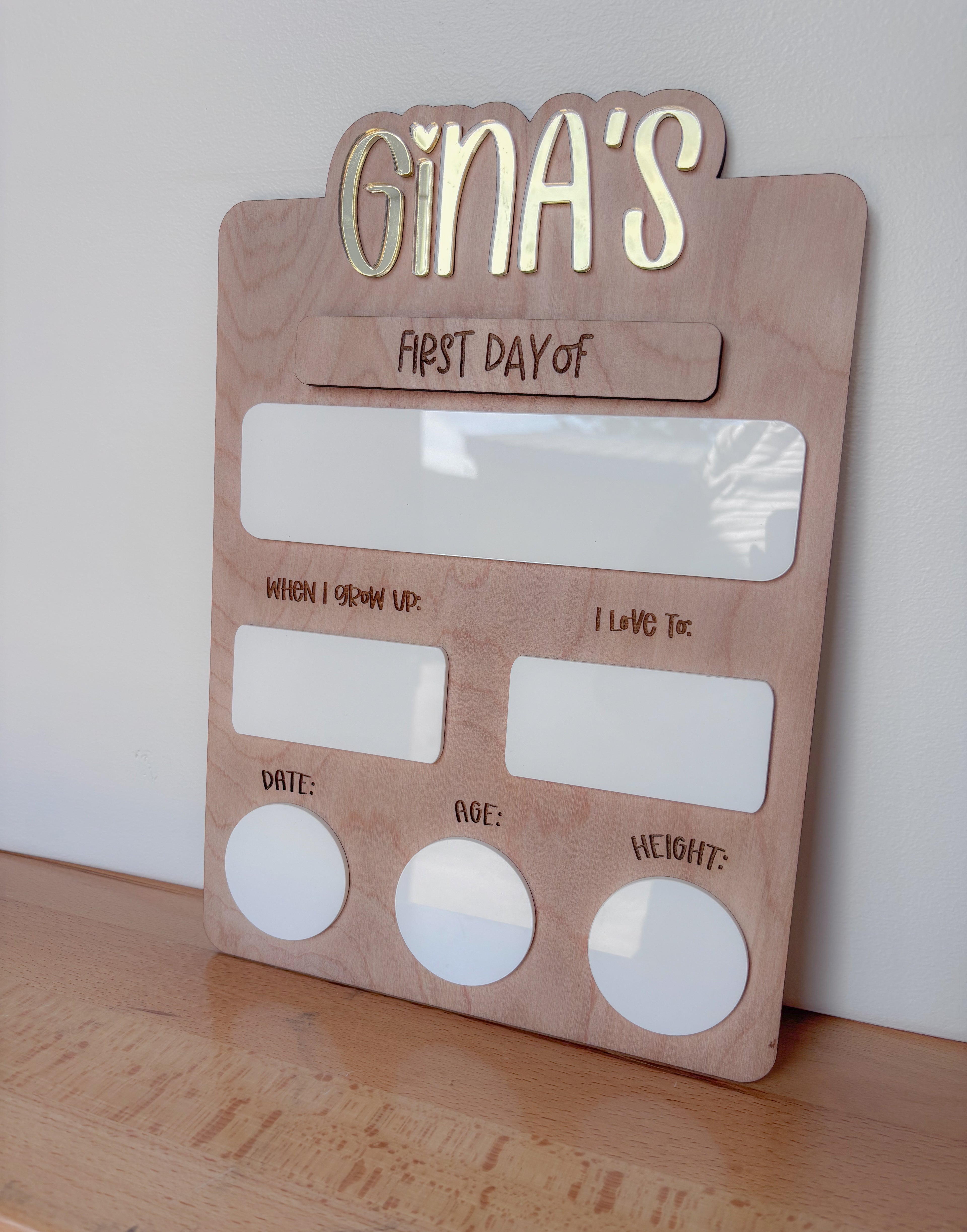 First / Last Day Large Board