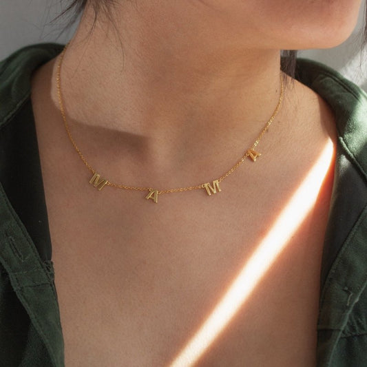 Mama Letter Chain Necklace
