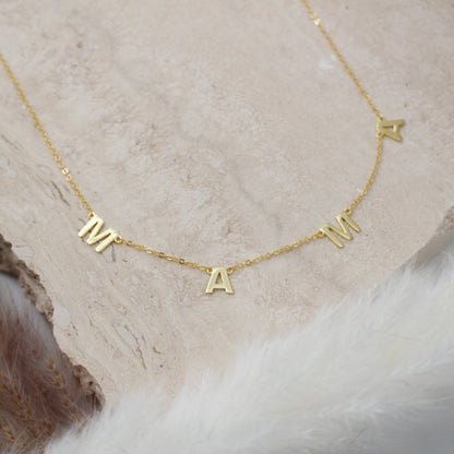 Mama Letter Chain Necklace