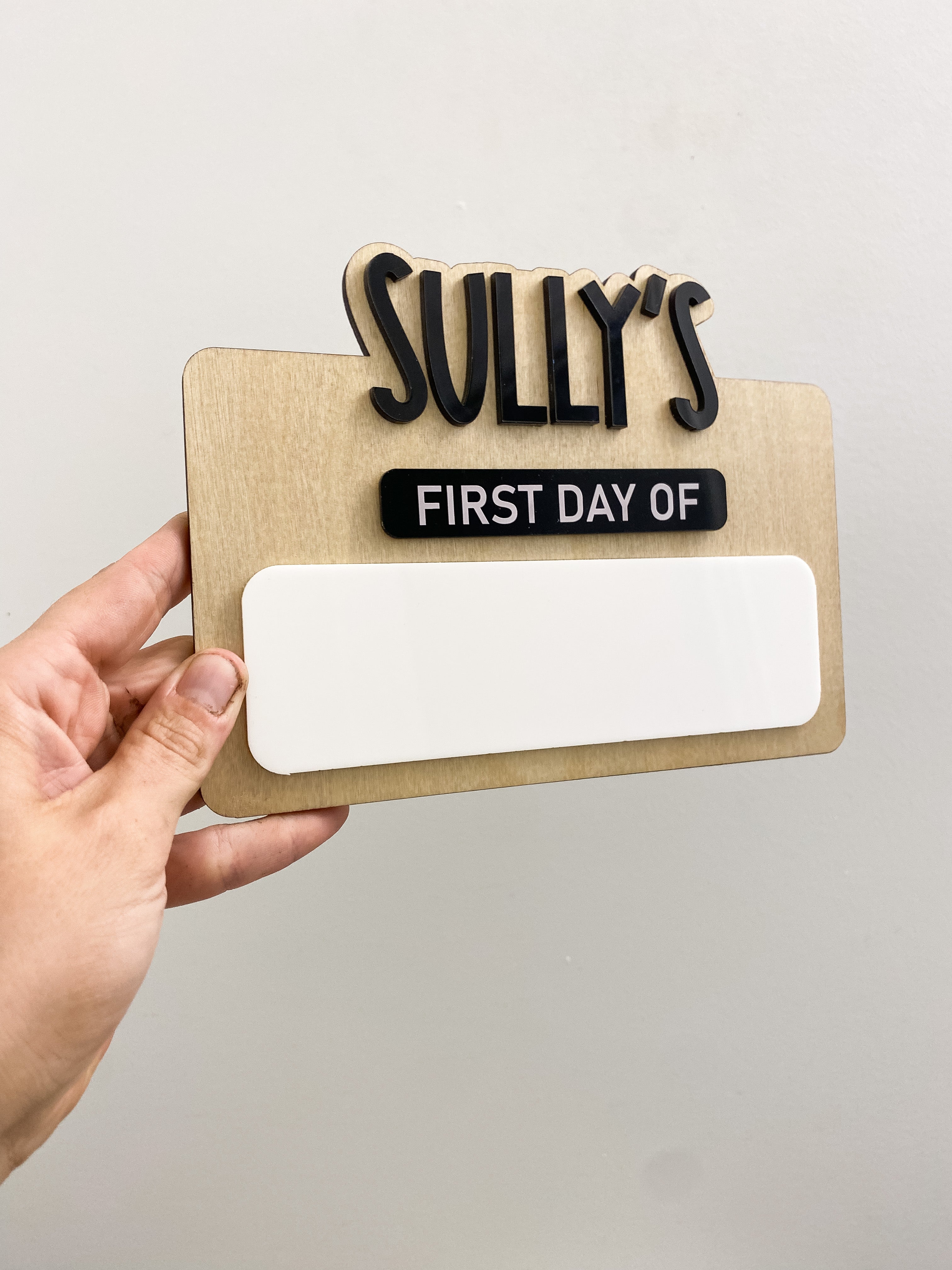 First / Last Day Mini Board - Attached Name