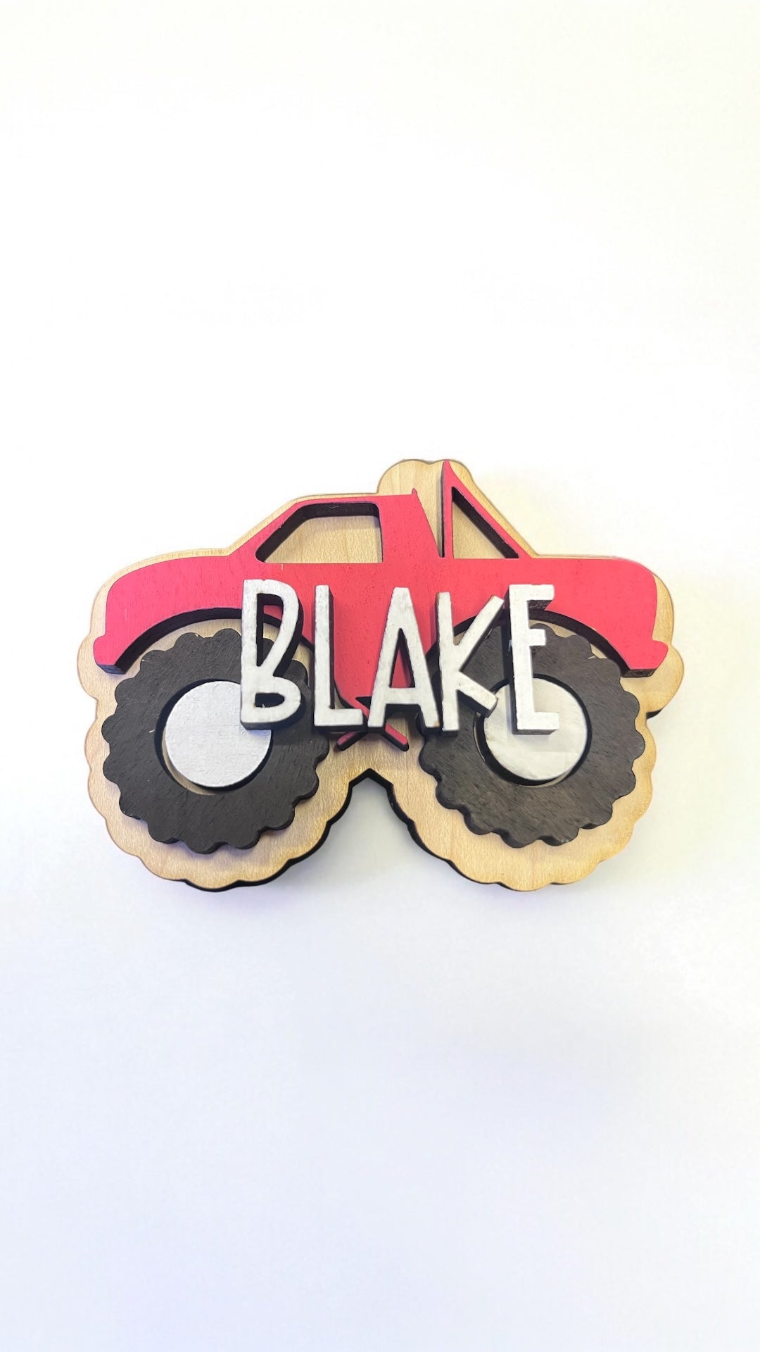 Monster Truck Bag Tag