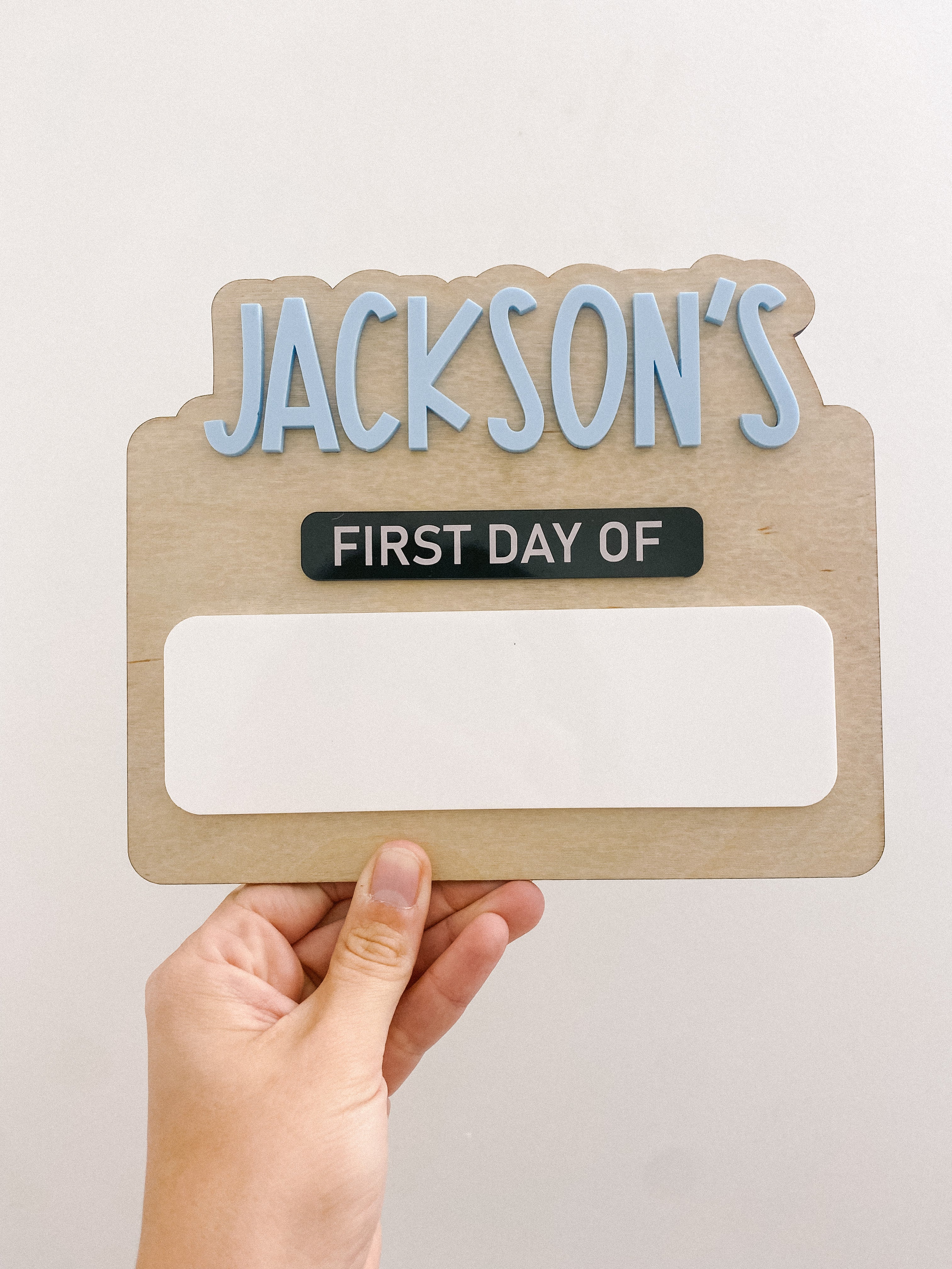 First / Last Day Mini Board - Attached Name