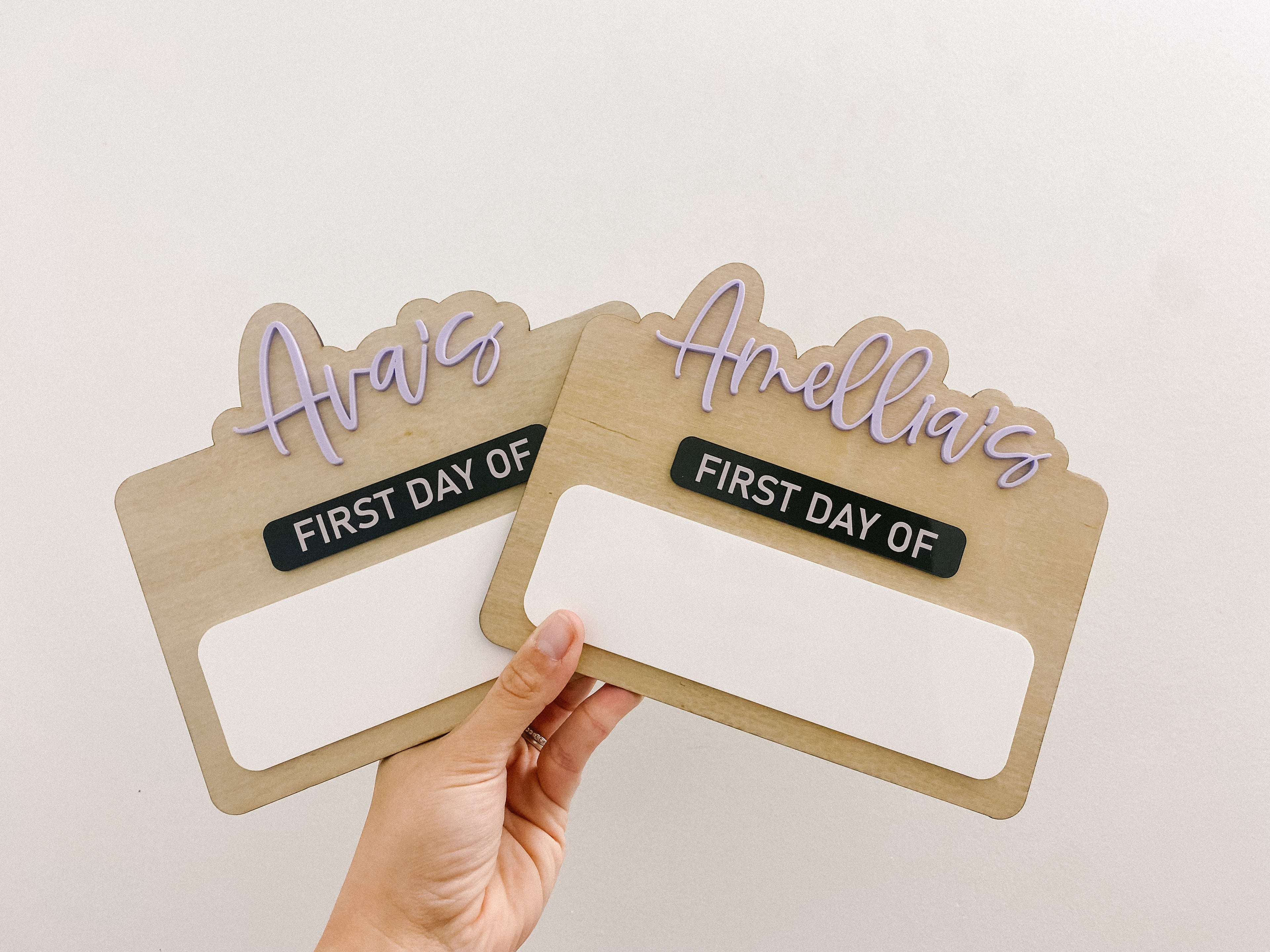 First / Last Day Mini Board - Attached Name