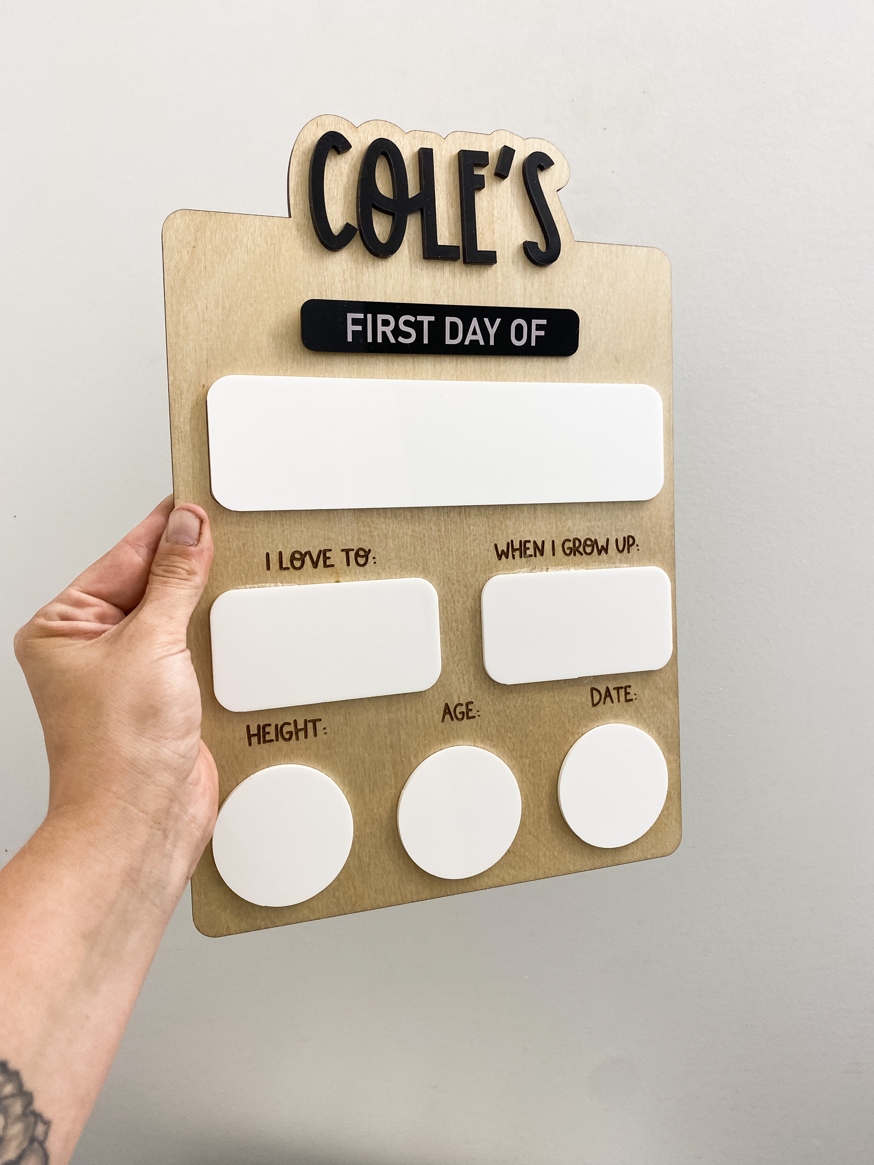 First / Last Day Large Board