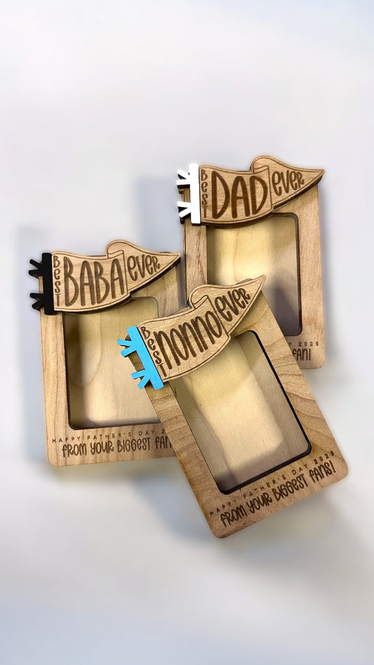 Best “Dad” Pennant Magnet Frame