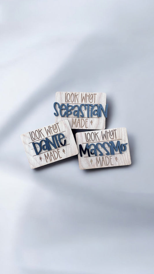 Look What I Made | Custom Acrylic Name Magnet