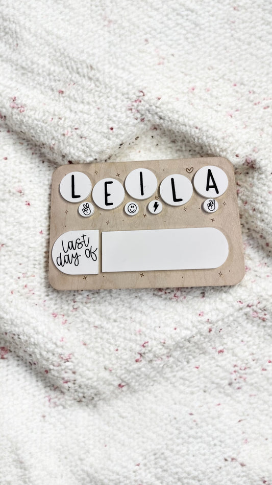 Small "Swiftie" First/Last Day Board