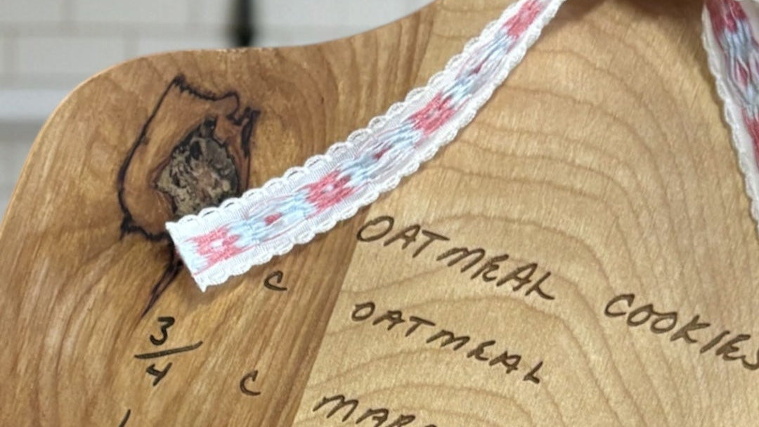 Handwritten Recipe Cutting Board