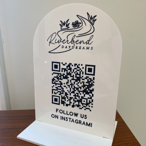 Mini Arch QR Table Sign