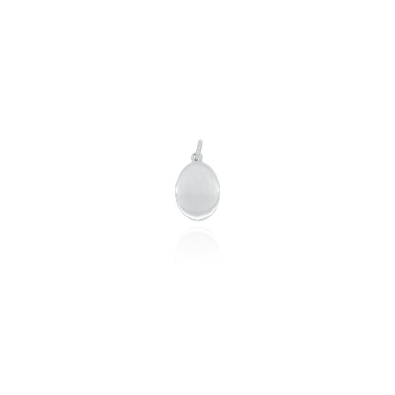 Oval Silver Charm