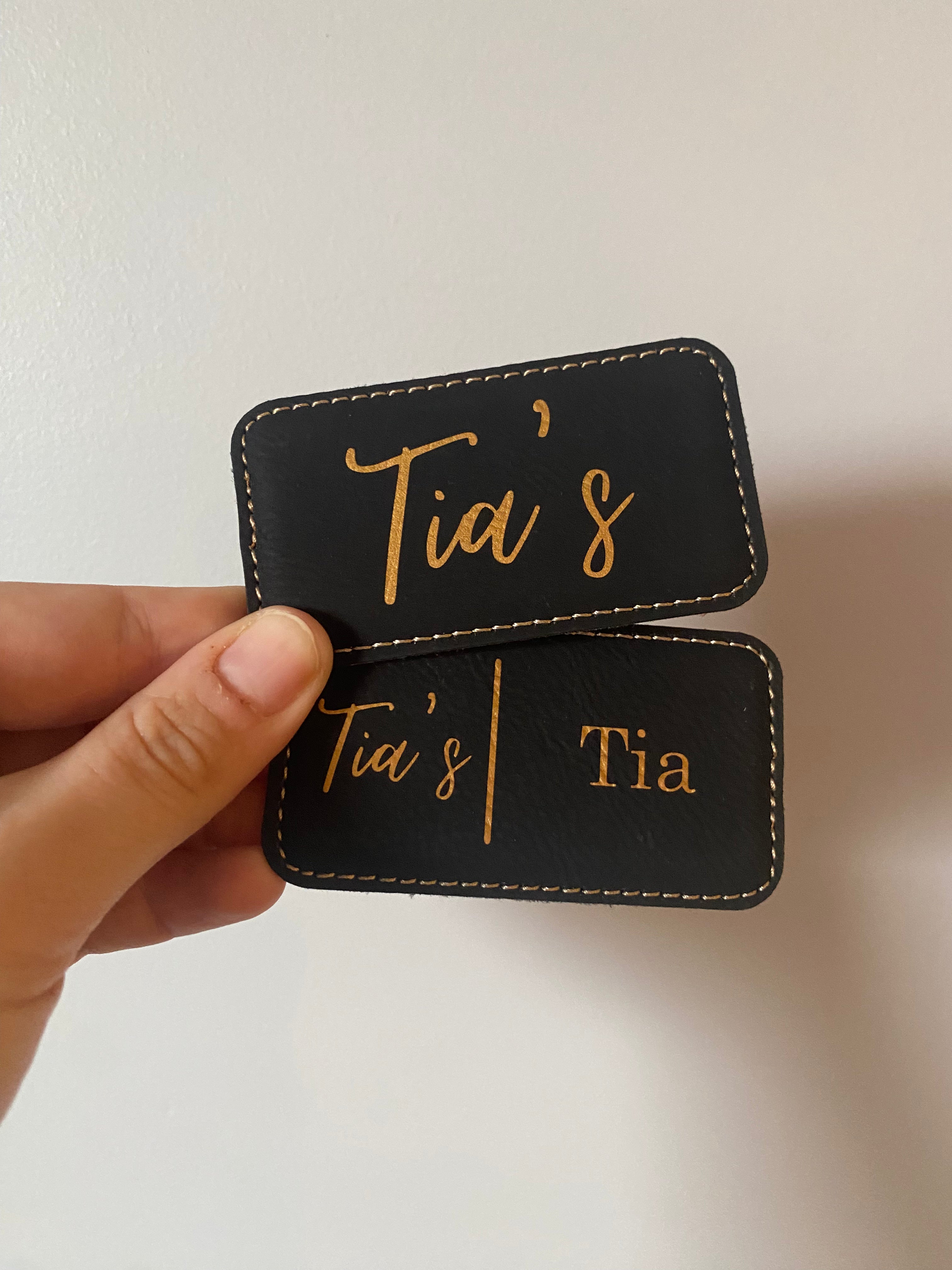 Leatherette Badge with Magnet