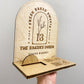 Arched Wood QR Table Display