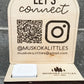 Arched Wood QR Table Display