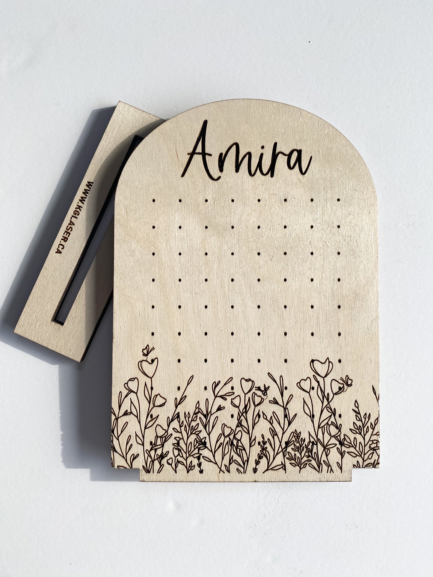 Personalized Earring Holder