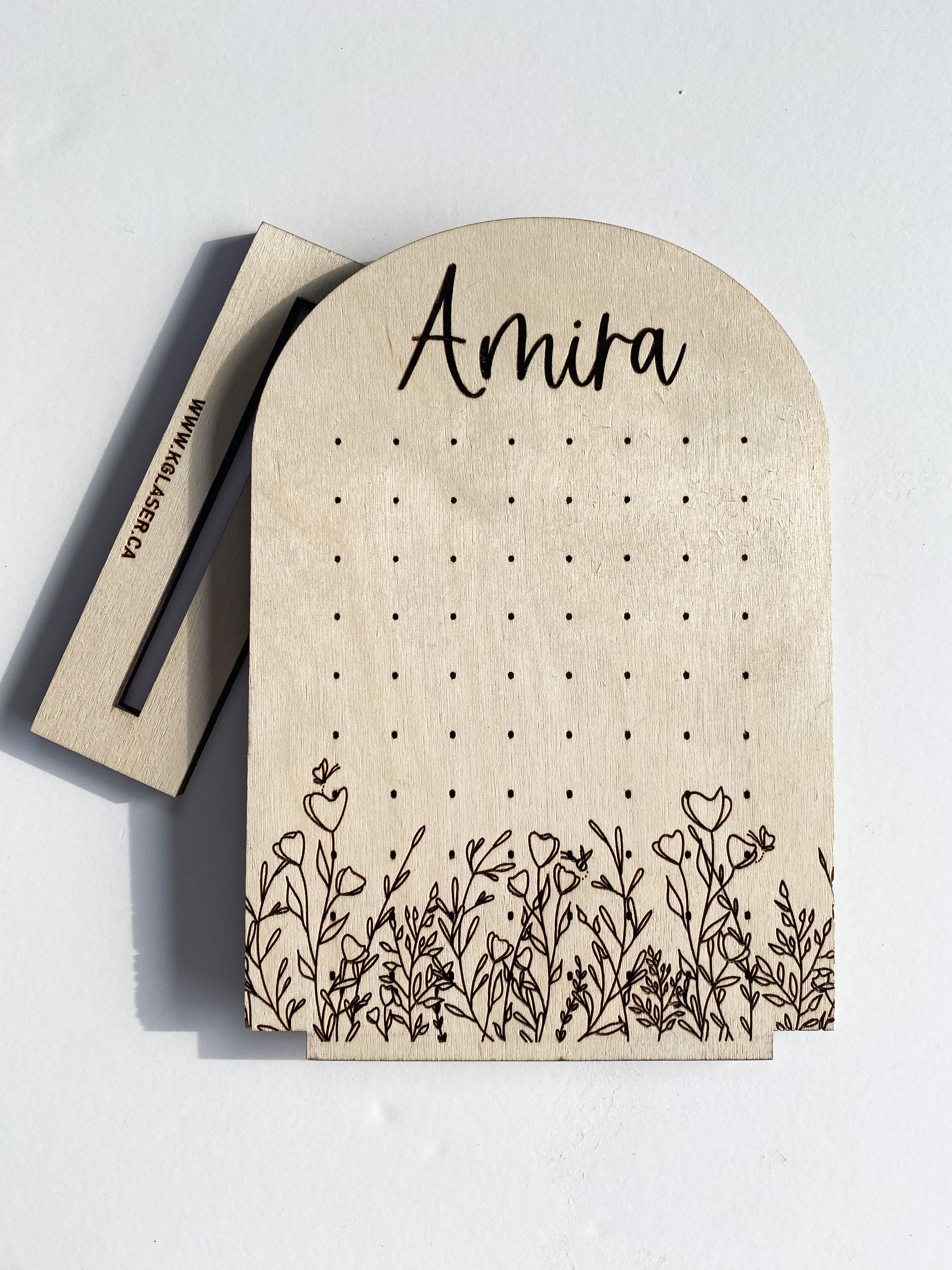 Personalized Earring Holder